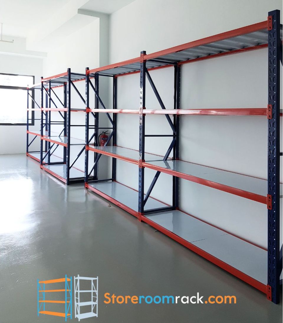 Wall-to-wall run — Logistics unit, commercial racking installation in Singapore
